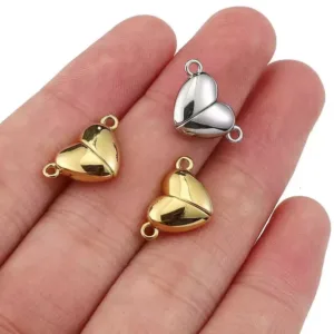 magnetic heart shape connector w01003